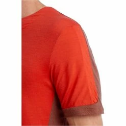 T-shirts Polos Randonnée ICEBREAKER M ZONEKNIT SS TEE LAVA/GRAPE/CB 22 Rouge -Vêtements de randonnée Homme Soldes 9 106032 m zoneknit ss tee lava grape cb ib0a59lk386 05