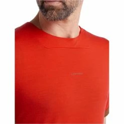 T-shirts Polos Randonnée ICEBREAKER M ZONEKNIT SS TEE LAVA/GRAPE/CB 22 Rouge -Vêtements de randonnée Homme Soldes 9 106032 m zoneknit ss tee lava grape cb ib0a59lk386 06