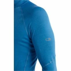 T-shirts Polos Randonnée ICEBREAKER M 150 ZONE LS HALF ZIP AZUL/HAZE 22 Bleu -Vêtements de randonnée Homme Soldes 9 106037 m 150 zone ls half zip azul haze ib104348362 05
