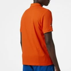 T-shirts Polos Randonnée HELLY HANSEN OCEAN POLO PATROL ORANGE Orange -Vêtements de randonnée Homme Soldes 9 106078 ocean polo patrol orange 34207 300 03