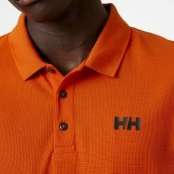 T-shirts Polos Randonnée HELLY HANSEN OCEAN POLO PATROL ORANGE Orange -Vêtements de randonnée Homme Soldes 9 106078 ocean polo patrol orange 34207 300 06