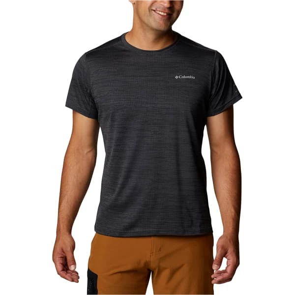 T-shirts Polos Randonnée COLUMBIA ALPINE CHILL ZERO SHORT SLEEVE M BLACK HEATHER 22 Gris / Noir 1 T-shirts Polos Randonnée COLUMBIA ALPINE CHILL ZERO SHORT SLEEVE M BLACK HEATHER 22 Gris / Noir