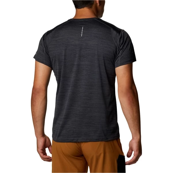 T-shirts Polos Randonnée COLUMBIA ALPINE CHILL ZERO SHORT SLEEVE M BLACK HEATHER 22 Gris / Noir 2 T-shirts Polos Randonnée COLUMBIA ALPINE CHILL ZERO SHORT SLEEVE M BLACK HEATHER 22 Gris / Noir – Image 2