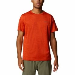 T-shirts Polos Randonnée COLUMBIA ALPINE CHILL ZERO SHORT SLEEVE M RED QUARTZ HEAT 22 Rouge / Orange