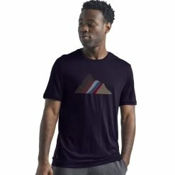 Vêtements de randonnée Homme Soldes 16 T-shirts Polos Randonnée ICEBREAKER M SPECTOR SS CREWE SEVEN SUMMITS MIDNIGHT NAVY 22 Bleu