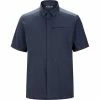 Chemises Randonnée ARC'TERYX SKYLINE SS SHIRT MEN'S BLACK SAPPHIRE 23 Bleu