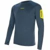 T-shirts Polos Randonnée TRANGOWORLD T-SHIRT TRX2 PRO LONG M MOROCAN BLUE 22 Bleu / Jaune
