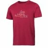 T-shirts Polos Randonnée TERNUA ALMIKA T-SHIRT RUMBA RED 22 Rouge