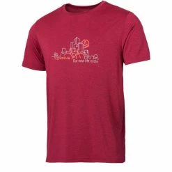 T-shirts Polos Randonnée TERNUA ALMIKA T-SHIRT RUMBA RED 22 Rouge