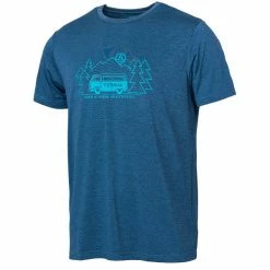 T-shirts Polos Randonnée TERNUA LOGNA T-SHIRT M BLUE WING TEAL 22 Bleu