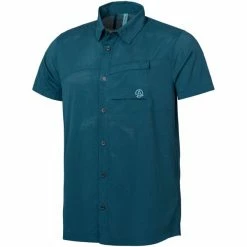 Chemises Randonnée TERNUA FORG SHIRT M ATLANTIC NIGHT 22 Bleu / Vert