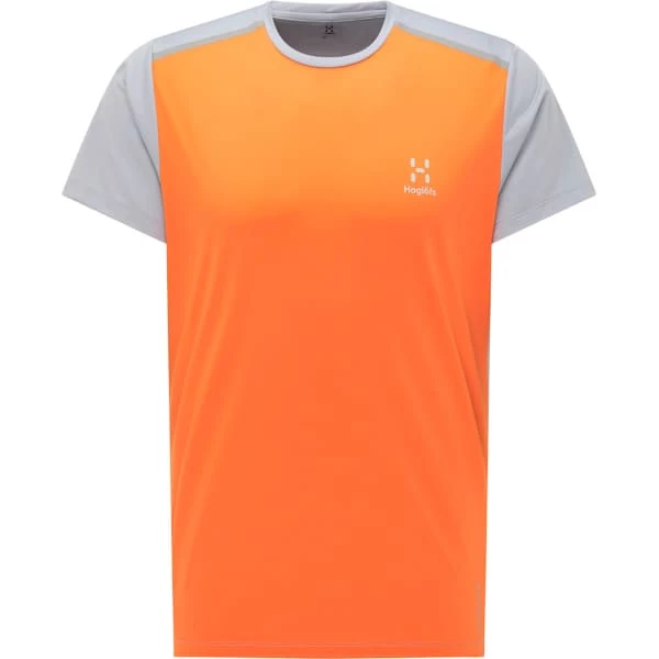 HAGLÖFS T-shirts Polos Randonnée HAGLOFS L.I.M TECH TEE MEN FLAME ORANGE/CONCRETE 22 Gris / Orange 1 HAGLÖFS T-shirts Polos Randonnée HAGLOFS L.I.M TECH TEE MEN FLAME ORANGE/CONCRETE 22 Gris / Orange