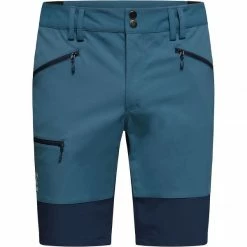 Shorts Randonnée HAGLÖFS MID SLIM SHORTS MEN DARK OCEAN/TARN BLUE 22 Bleu