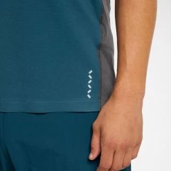 HAGLÖFS T-shirts Polos Randonnée HAGLOFS L.I.M STRIVE TEE MEN DARK OCEAN/MAGNETITE 23 Bleu / Gris -Vêtements de randonnée Homme Soldes 9 108598 605224 4qn 06