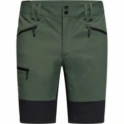 HAGLÖFS Shorts Randonnée HAGLOFS MID SLIM SHORTS MEN FJELL GREEN/TRUE BLACK 22 Vert / Noir
