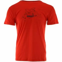 T-shirts Polos Randonnée MILLET MAJELLA TS SS M RED 22 Rouge