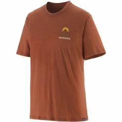 T-shirts Polos Randonnée PATAGONIA M'S CAP COOL MERINO GRAPHIC SHIRT SLOW GOING: SISU BROWN 23 Marron