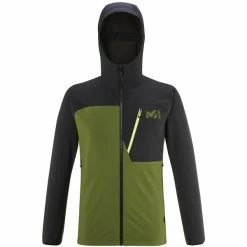 Vestes Randonnée MILLET MAGMA SHIELD HOODIE M FERN/BLACK 23 Vert / Noir