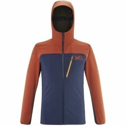 Vestes Randonnée MILLET MAGMA SHIELD HOODIE M SAPHIR/RUST 23 Orange / Bleu