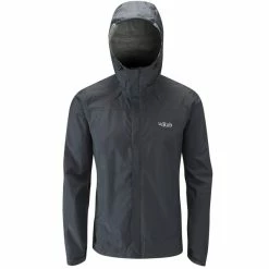 Vestes Randonnée RAB DOWNPOUR JACKET BLACK 22 Noir