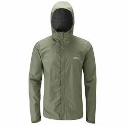 Vestes Randonnée RAB DOWNPOUR JACKET FIELD GREEN 22 Vert