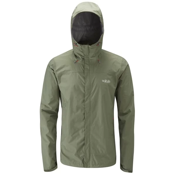 Vestes Randonnée RAB DOWNPOUR JACKET FIELD GREEN 22 Vert 1 Vestes Randonnée RAB DOWNPOUR JACKET FIELD GREEN 22 Vert