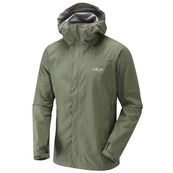 Vestes Randonnée RAB DOWNPOUR JACKET FIELD GREEN 22 Vert 2 Vestes Randonnée RAB DOWNPOUR JACKET FIELD GREEN 22 Vert – Image 2