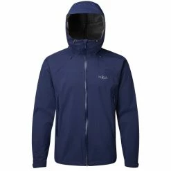 Vestes Randonnée RAB DOWNPOUR PLUS JACKET BLUE PRINT 22 Bleu