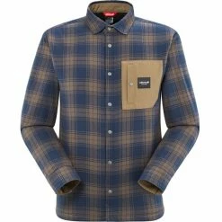 Chemises Randonnée LAFUMA ARKHALE WARM SHIRT M MAJOR BROWN 23 Bleu / Marron