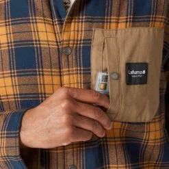 Chemises Randonnée LAFUMA ARKHALE WARM SHIRT M MAJOR BROWN 23 Bleu / Marron -Vêtements de randonnée Homme Soldes 9 111838 arkhale warm shirt m major brown lfv12230 7302 05
