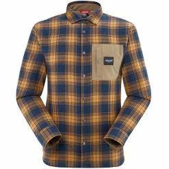 Chemises Randonnée LAFUMA ARKHALE WARM SHIRT M SUDAN BROWN 23 Bleu / Marron