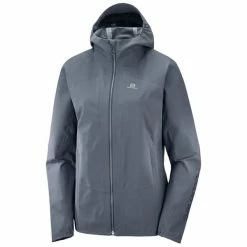 Vestes Randonnée SALOMON OUTLINE JACKET M EBONY 22 Gris