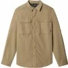 Chemises Randonnée THE NORTH FACE M L/S SEQUOIA SHIRT KELP TAN 22 Marron