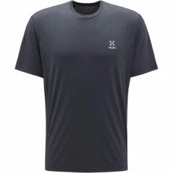 HAGLÖFS T-shirts Polos Randonnée HAGLOFS RIDGE TEE M TRUE BLACK 22 Gris