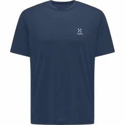 HAGLÖFS T-shirts Polos Randonnée HAGLOFS RIDGE TEE M TARN BLUE SOLID 22 Bleu