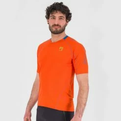 T-shirts Polos Randonnée KARPOS SWIFT JERSEY TANGERINE TANGO/INDIGO B 22 Orange -Vêtements de randonnée Homme Soldes 9 116526 2500684 041 03