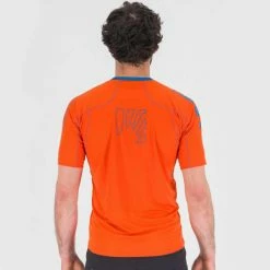 T-shirts Polos Randonnée KARPOS SWIFT JERSEY TANGERINE TANGO/INDIGO B 22 Orange -Vêtements de randonnée Homme Soldes 9 116526 2500684 041 04