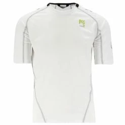 T-shirts Polos Randonnée KARPOS SWIFT JERSEY WHITE/FLAME S 22 Blanc