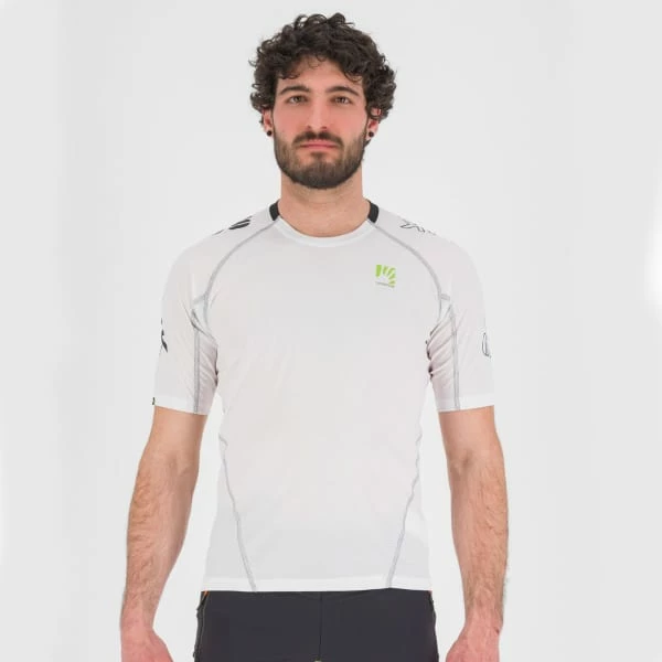 T-shirts Polos Randonnée KARPOS SWIFT JERSEY WHITE/FLAME S 22 Blanc 2 T-shirts Polos Randonnée KARPOS SWIFT JERSEY WHITE/FLAME S 22 Blanc – Image 2