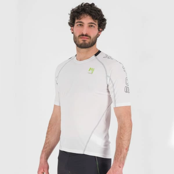 T-shirts Polos Randonnée KARPOS SWIFT JERSEY WHITE/FLAME S 22 Blanc 3 T-shirts Polos Randonnée KARPOS SWIFT JERSEY WHITE/FLAME S 22 Blanc – Image 3