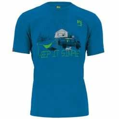 T-shirts Polos Randonnée KARPOS GENZ T-SHIRT INDIGO BUNTING 22 Bleu