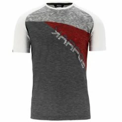 T-shirts Polos Randonnée KARPOS CRODA ROSSA JERSEY OUTER SPACE/FLAME/WHITE 22 Gris / Blanc / Rouge