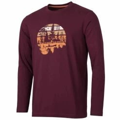 T-shirts Polos Randonnée TERNUA LOXTON BORDEAUX 22 Violet