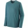 T-shirts Polos Randonnée PATAGONIA M'S L/S CAP COOL TRAIL SHIRT ABALONE BLUE 22 Bleu