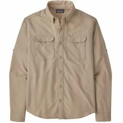 Chemises Randonnée PATAGONIA M'S L/S SELF GUIDED HIKE SHIRT OAR TAN 22 Beige