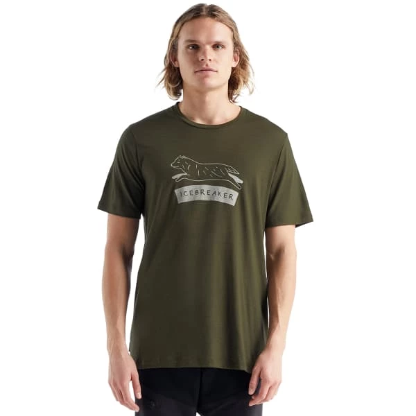 T-shirts Polos Randonnée ICEBREAKER M TECH LITE II SS TEE SHEEP DOG LODEN 22 Vert 3 T-shirts Polos Randonnée ICEBREAKER M TECH LITE II SS TEE SHEEP DOG LODEN 22 Vert – Image 3
