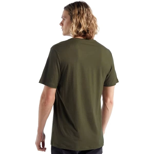 T-shirts Polos Randonnée ICEBREAKER M TECH LITE II SS TEE SHEEP DOG LODEN 22 Vert 4 T-shirts Polos Randonnée ICEBREAKER M TECH LITE II SS TEE SHEEP DOG LODEN 22 Vert – Image 4
