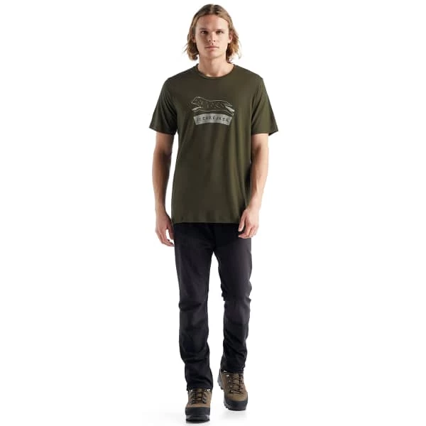T-shirts Polos Randonnée ICEBREAKER M TECH LITE II SS TEE SHEEP DOG LODEN 22 Vert 5 T-shirts Polos Randonnée ICEBREAKER M TECH LITE II SS TEE SHEEP DOG LODEN 22 Vert – Image 5