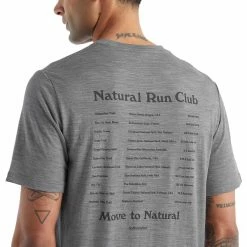 T-shirts Polos Randonnée ICEBREAKER M TECH LITE II SS TEE NATURAL RUN CLUB METRO HTHR 22 Gris -Vêtements de randonnée Homme Soldes 9 116889 m tech lite ii ss tee natural run club metro hthr ib0a56cp0161 03