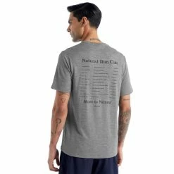 T-shirts Polos Randonnée ICEBREAKER M TECH LITE II SS TEE NATURAL RUN CLUB METRO HTHR 22 Gris -Vêtements de randonnée Homme Soldes 9 116889 m tech lite ii ss tee natural run club metro hthr ib0a56cp0161 05